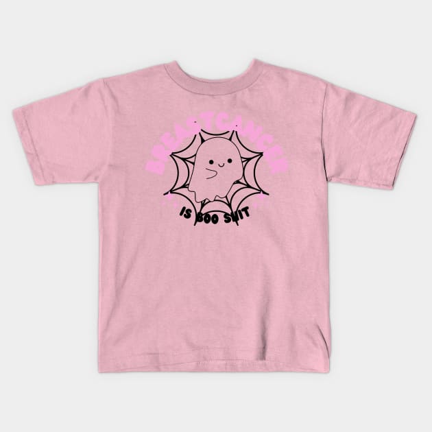 Breast Cancer Is Boo Sheet Kids T-Shirt by Space Monkeys NFT